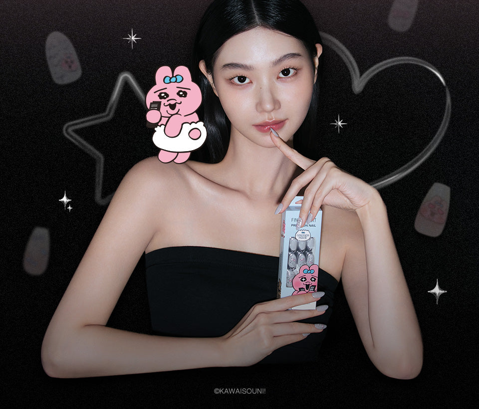 idol fake nude jisoo OPANCHU USAGI NAILTIP COLLABORATION COLLECTION