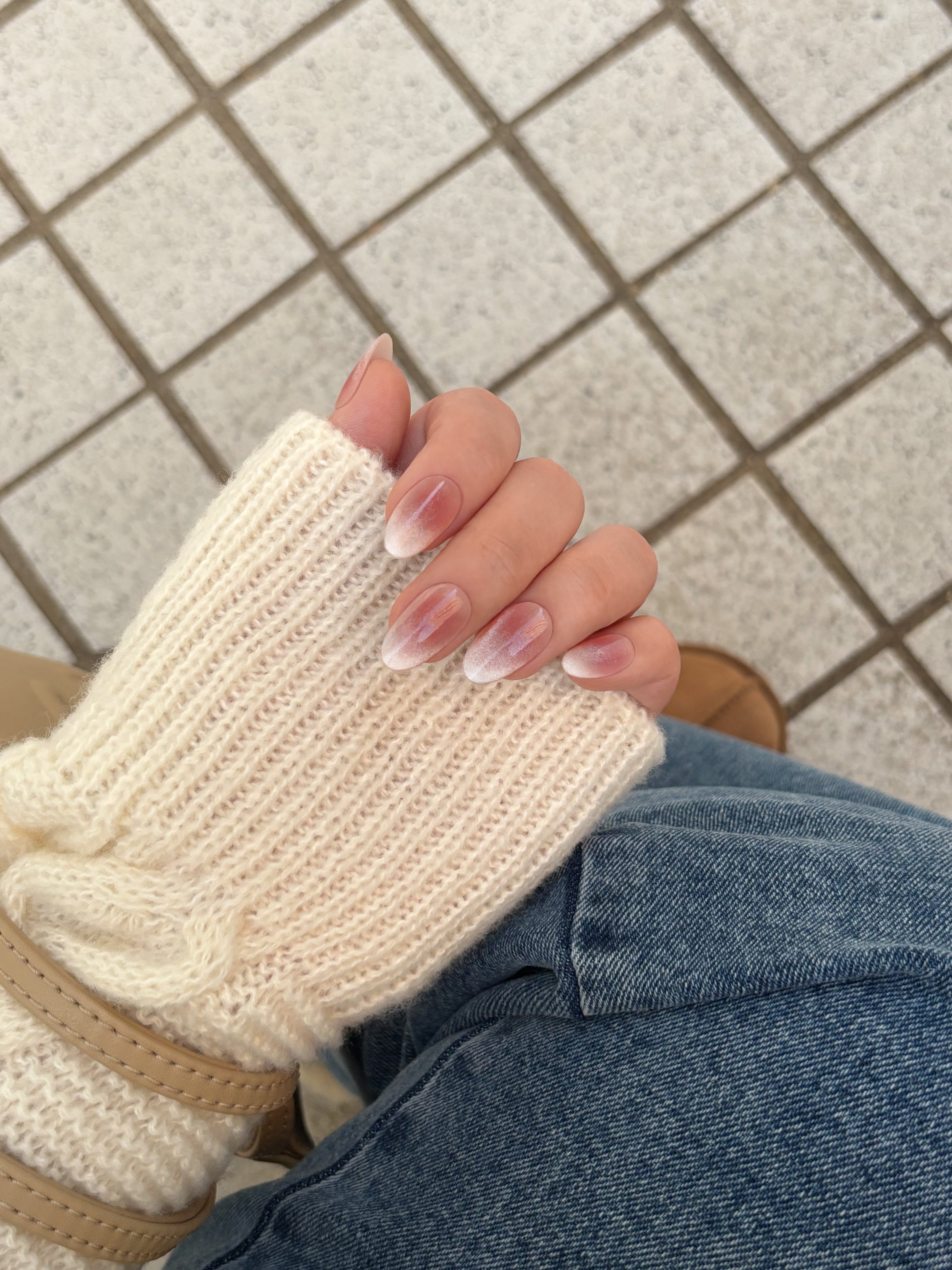 Champagne Blush(シャンパンブラッシュ)- FINGER SUIT(フィンガースーツ)ネイルチップ