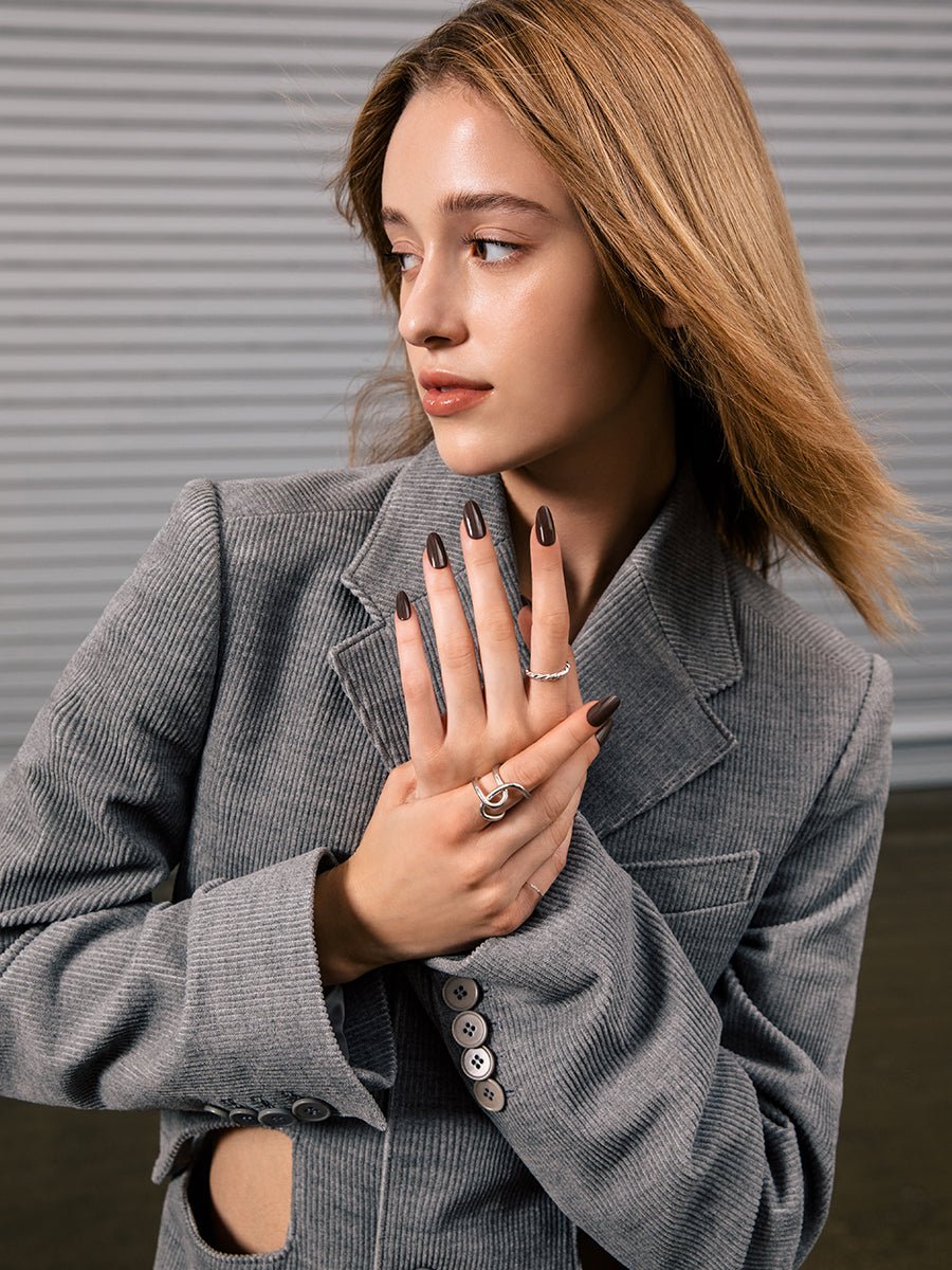 Chocolate Brown(チョコレートブラウン) - FINGER SUIT(フィンガースーツ)ネイルチップ