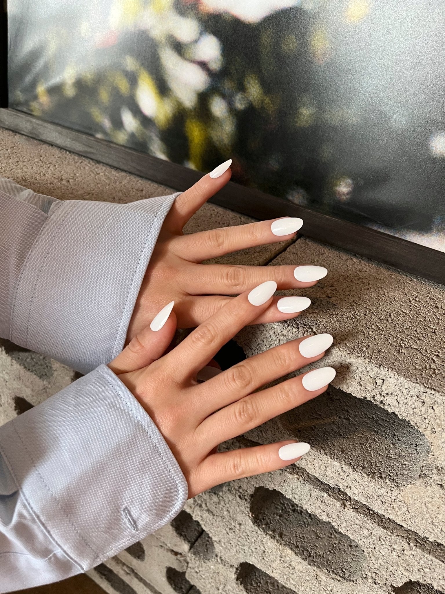 【グルータイプ】Perfect White (パーフェクトホワイト) - FINGER SUIT(フィンガースーツ)ネイルチップ