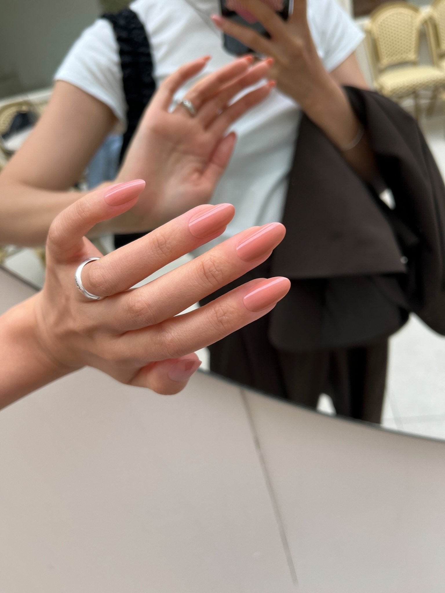 Rose Beige(ローズベージュ) - FINGER SUIT(フィンガースーツ)ネイルチップ