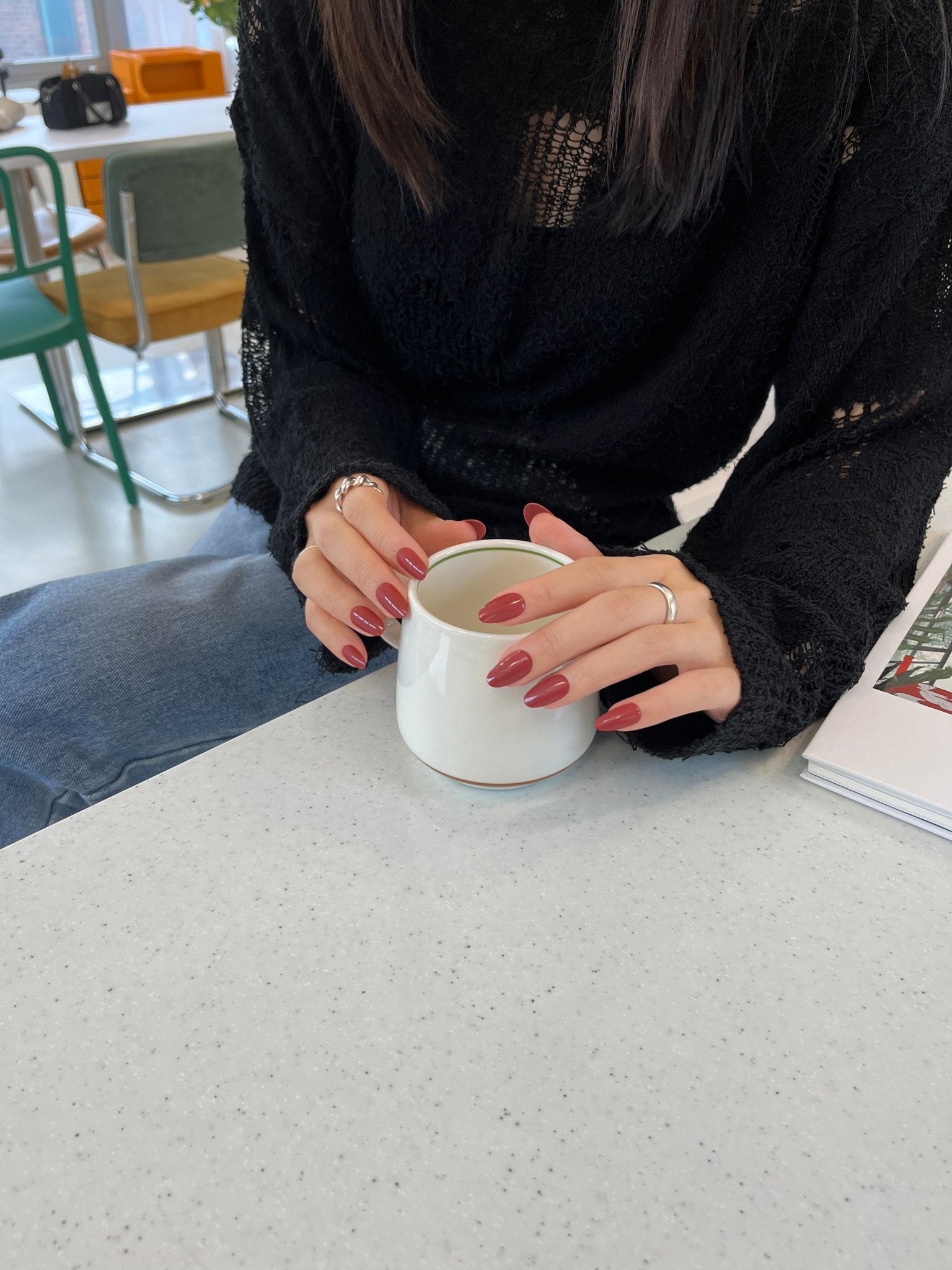 Brick Red(ブリックレッド) - FINGER SUIT(フィンガースーツ)ネイルチップ