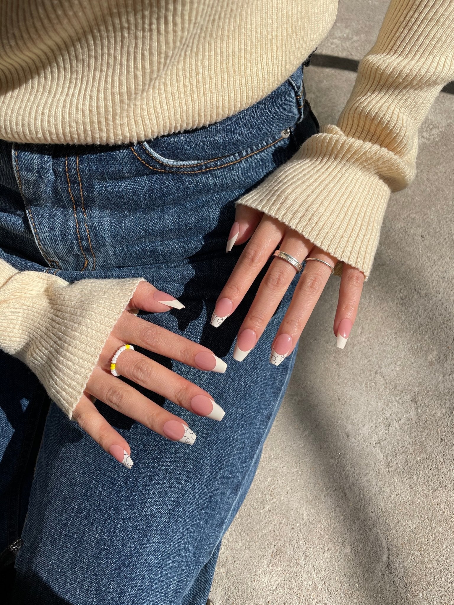 Cream Latte(クリームラテ) - FINGER SUIT(フィンガースーツ)ネイルチップ