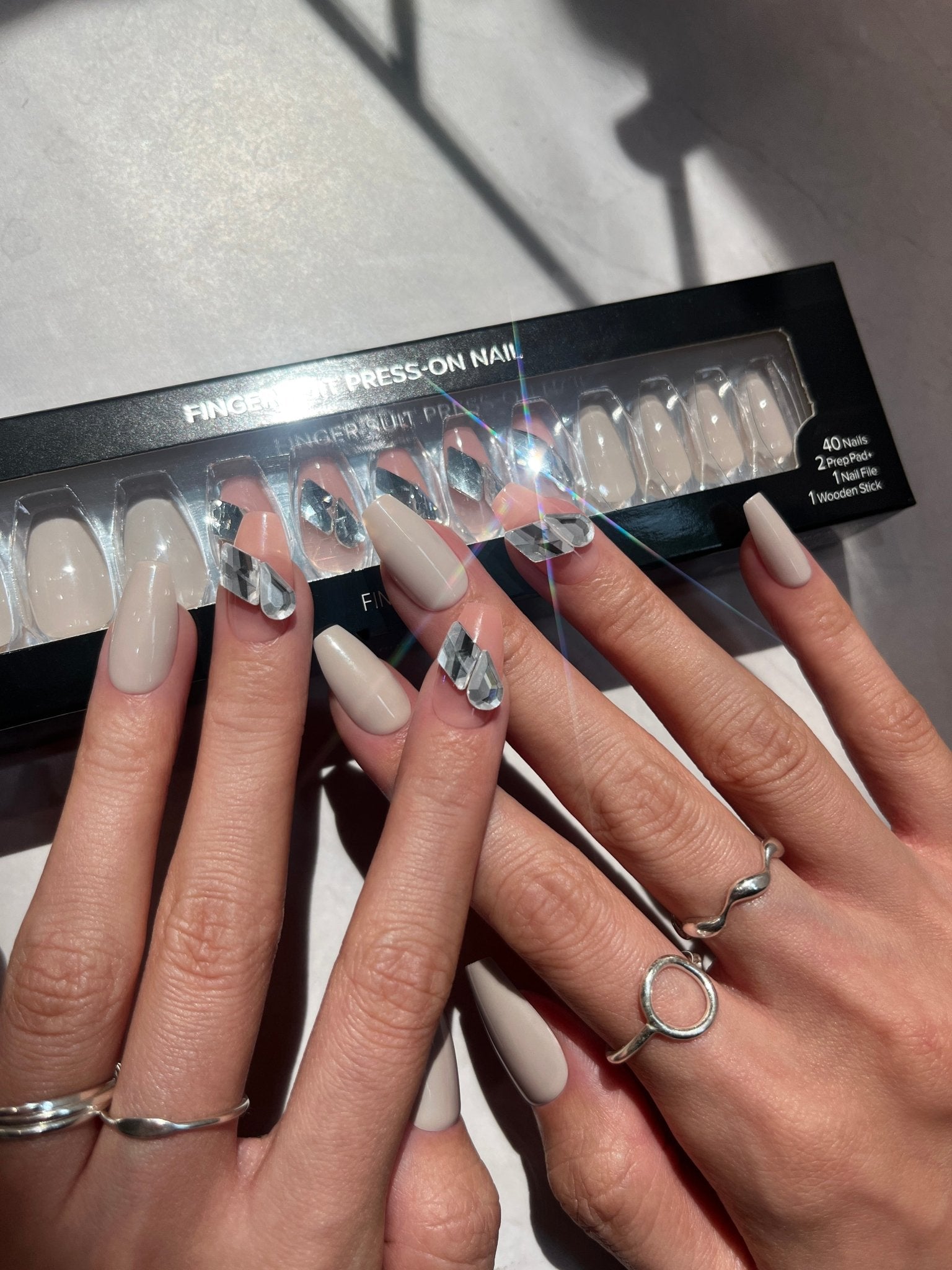 Half Moon(ハーフムーン) - FINGER SUIT(フィンガースーツ)ネイルチップ