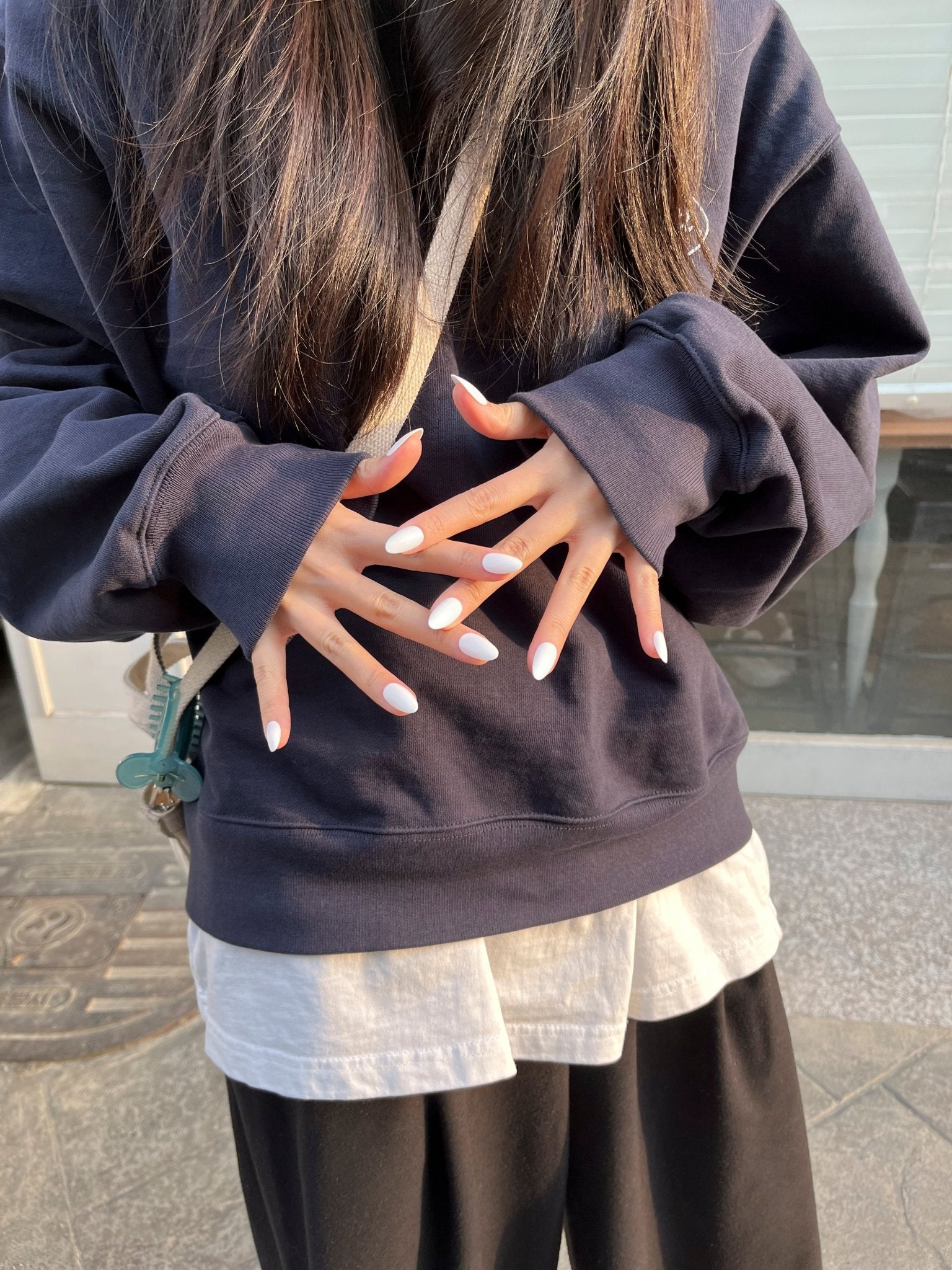 【グルータイプ】Perfect White (パーフェクトホワイト) - FINGER SUIT(フィンガースーツ)ネイルチップ