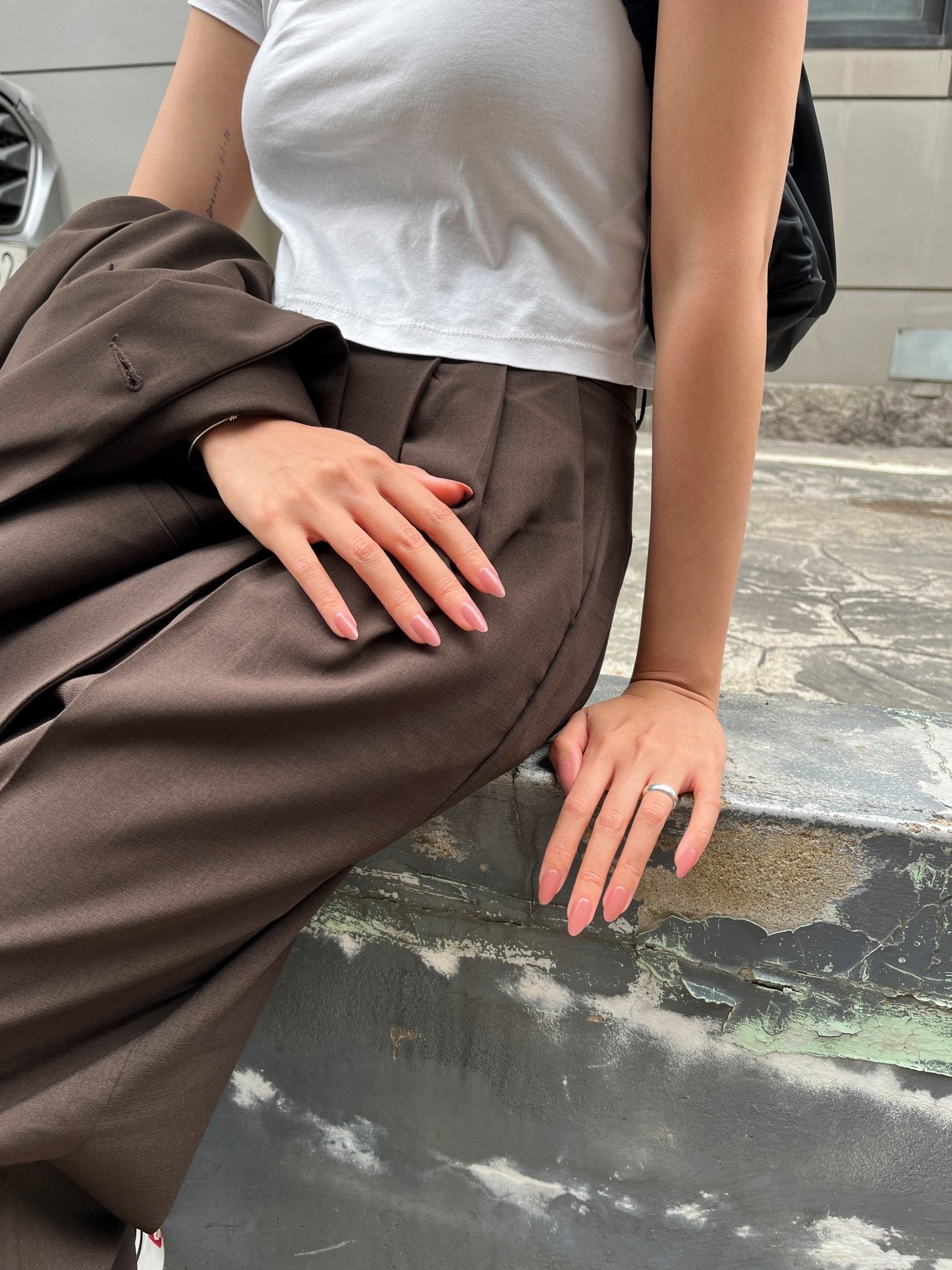 Rose Beige(ローズベージュ) - FINGER SUIT(フィンガースーツ)ネイルチップ