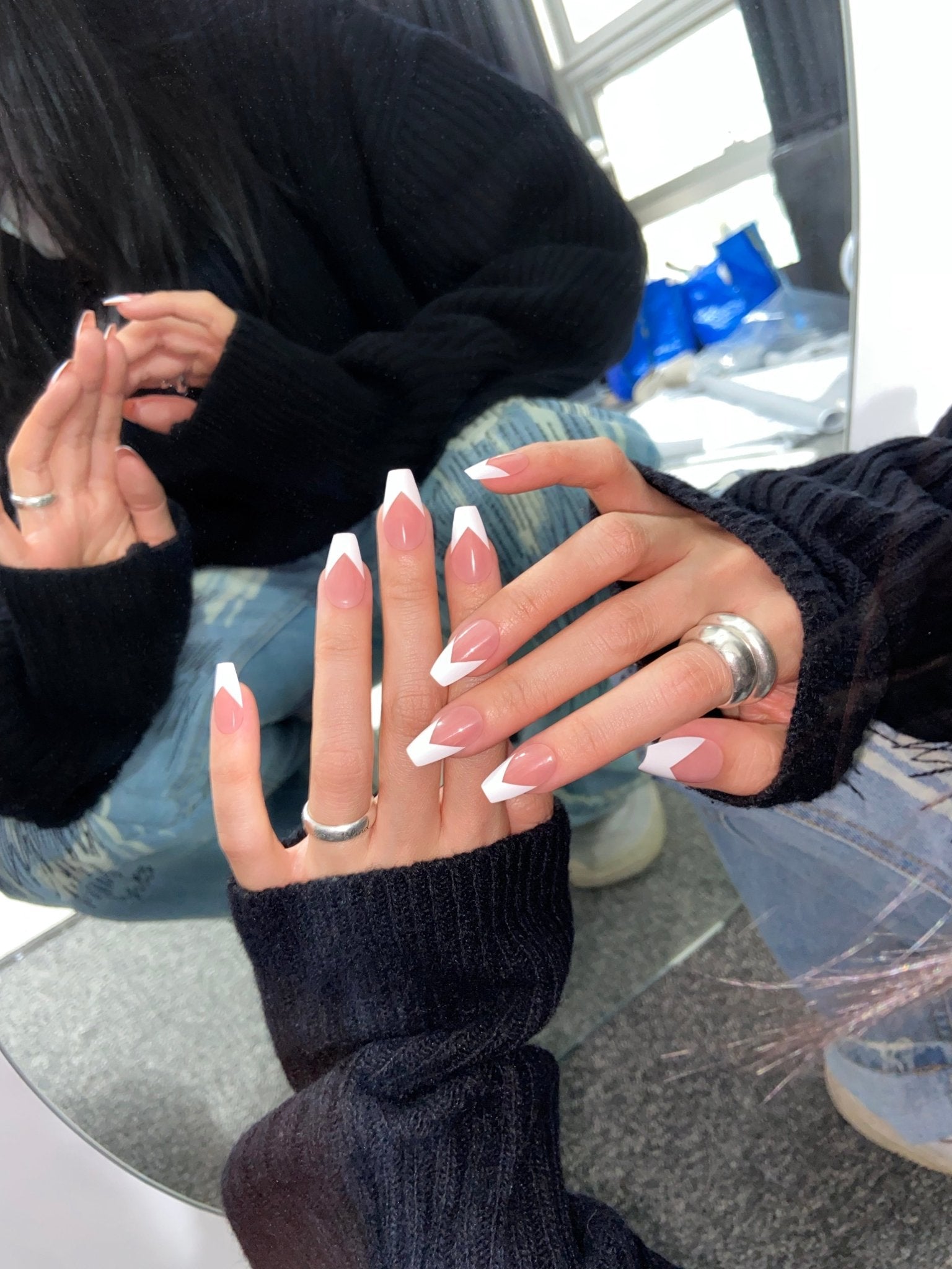 【Kep1er 着用】White Space(ホワイトスぺース) - FINGER SUIT(フィンガースーツ)ネイルチップ