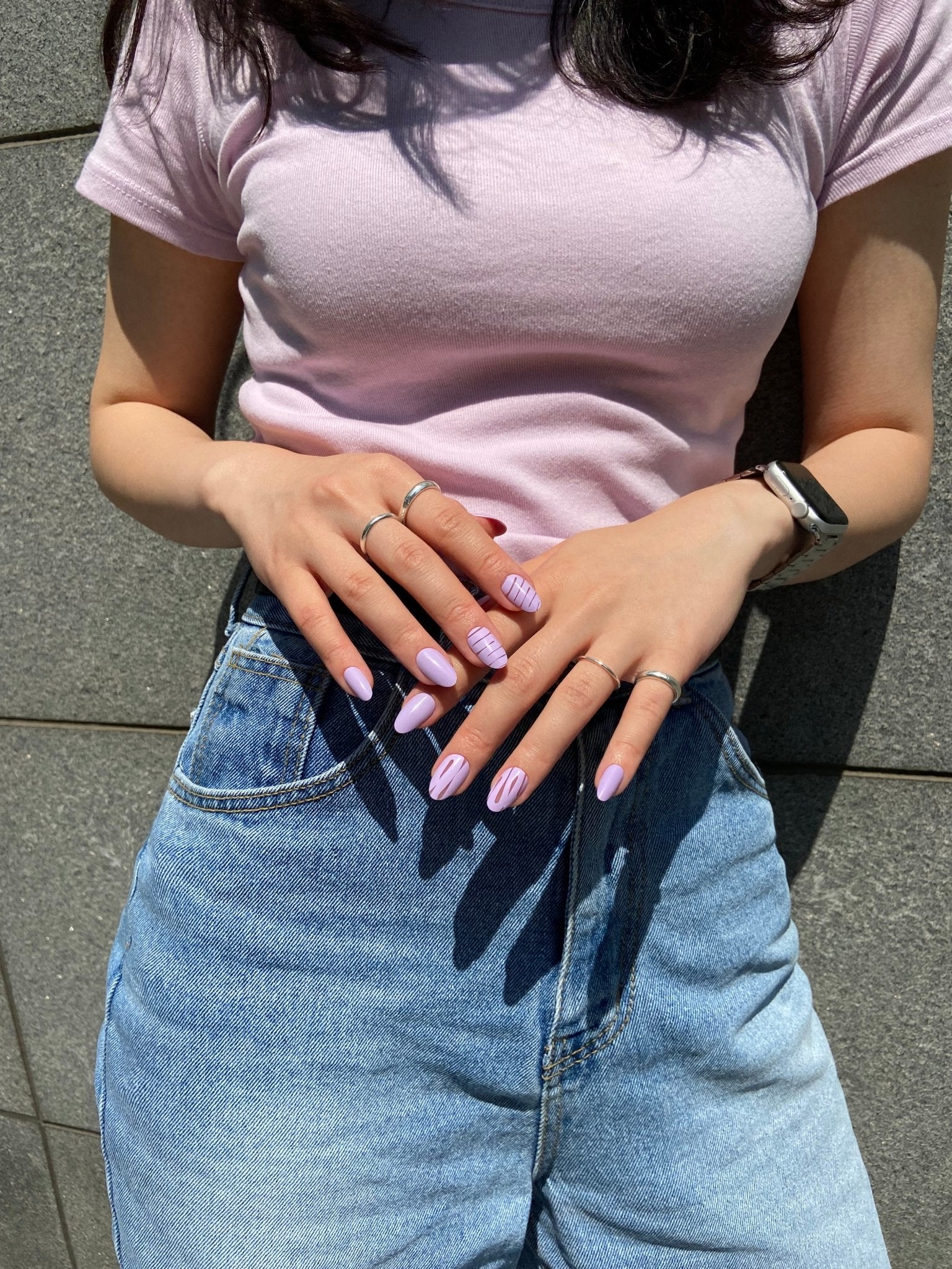 Purple Clay(パープルクレー) - FINGER SUIT(フィンガースーツ)ネイルチップ