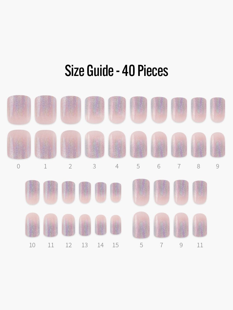 フィンガースーツネイルチップの付属品 - オールインワンセット