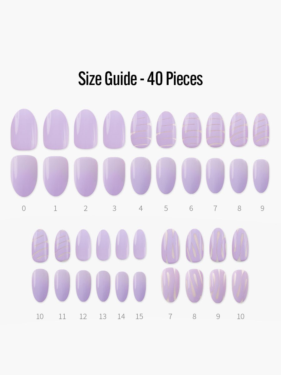 フィンガースーツネイルチップの付属品 - オールインワンセット