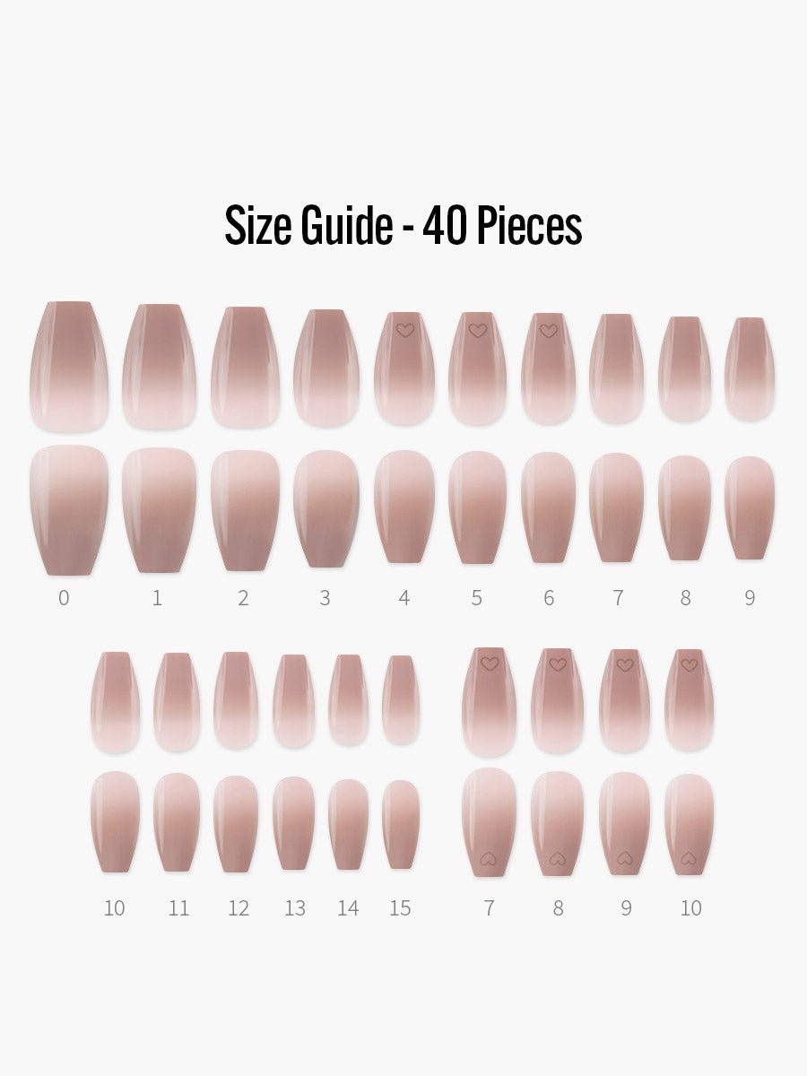 フィンガースーツネイルチップの付属品 - オールインワンセット