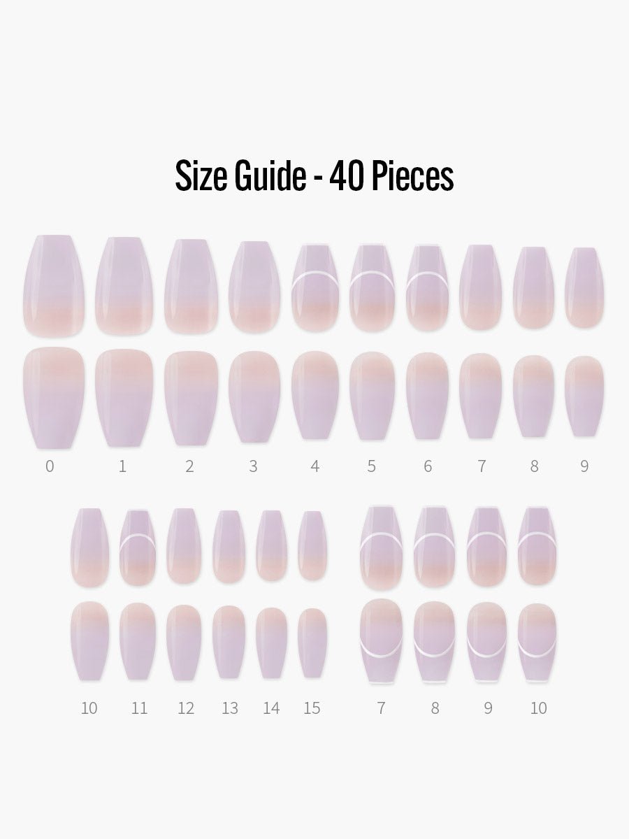 フィンガースーツネイルチップの付属品 - オールインワンセット