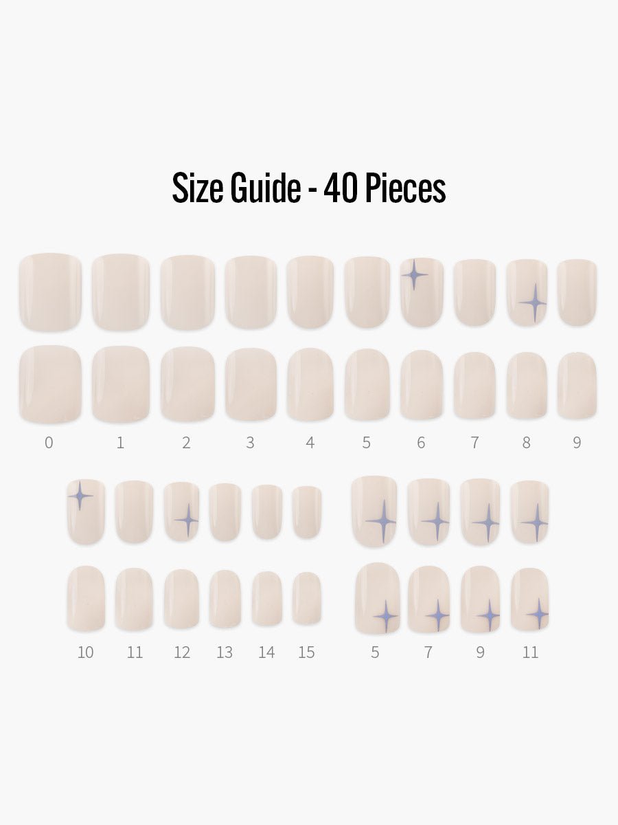 フィンガースーツネイルチップの付属品 - オールインワンセット