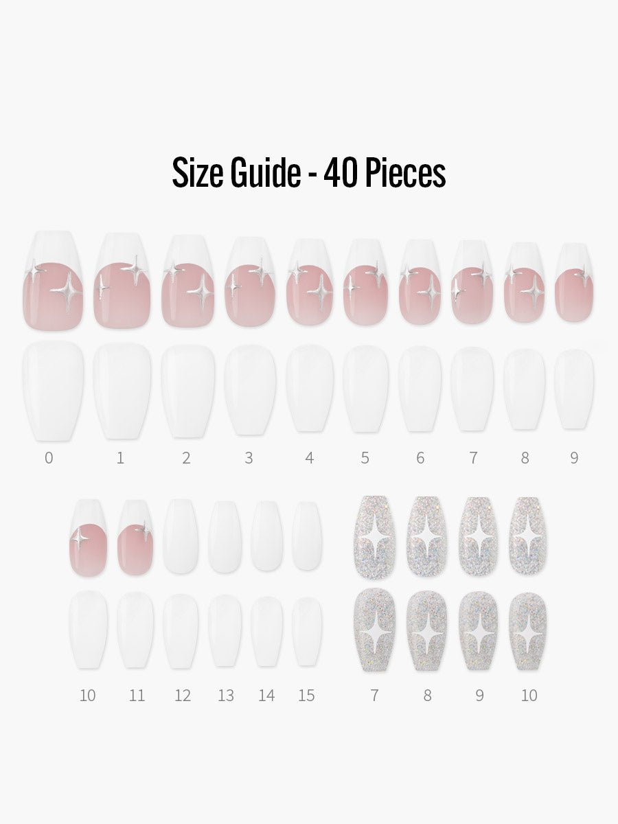 フィンガースーツネイルチップの付属品 - オールインワンセット