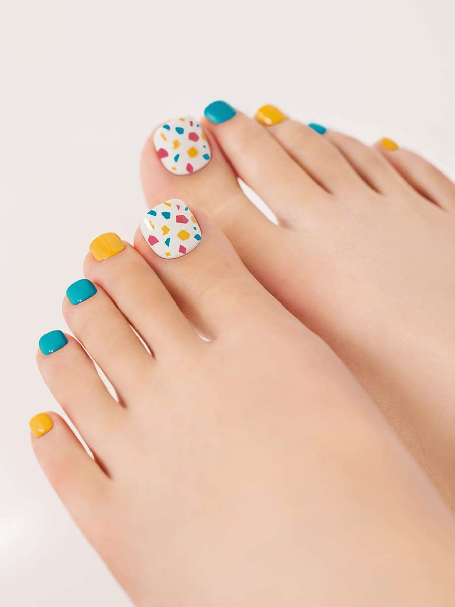 Color Terrazzo - FINGER SUIT(フィンガースーツ)ネイルチップ