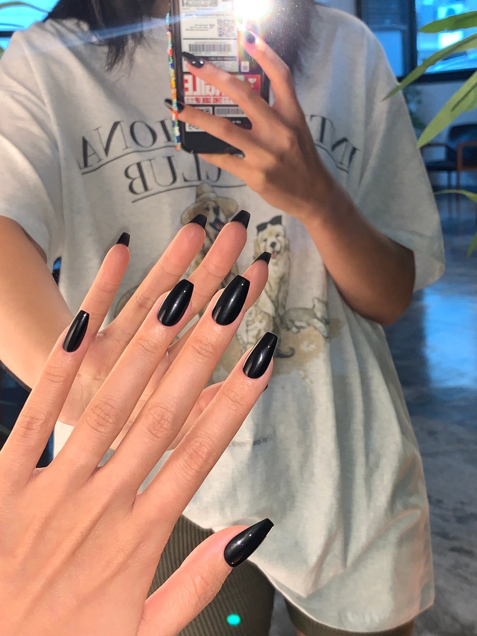 Perfect Black(バレリーナ)(パーフェクトブラック(バレリーナ)) - FINGER SUIT(フィンガースーツ)ネイルチップ