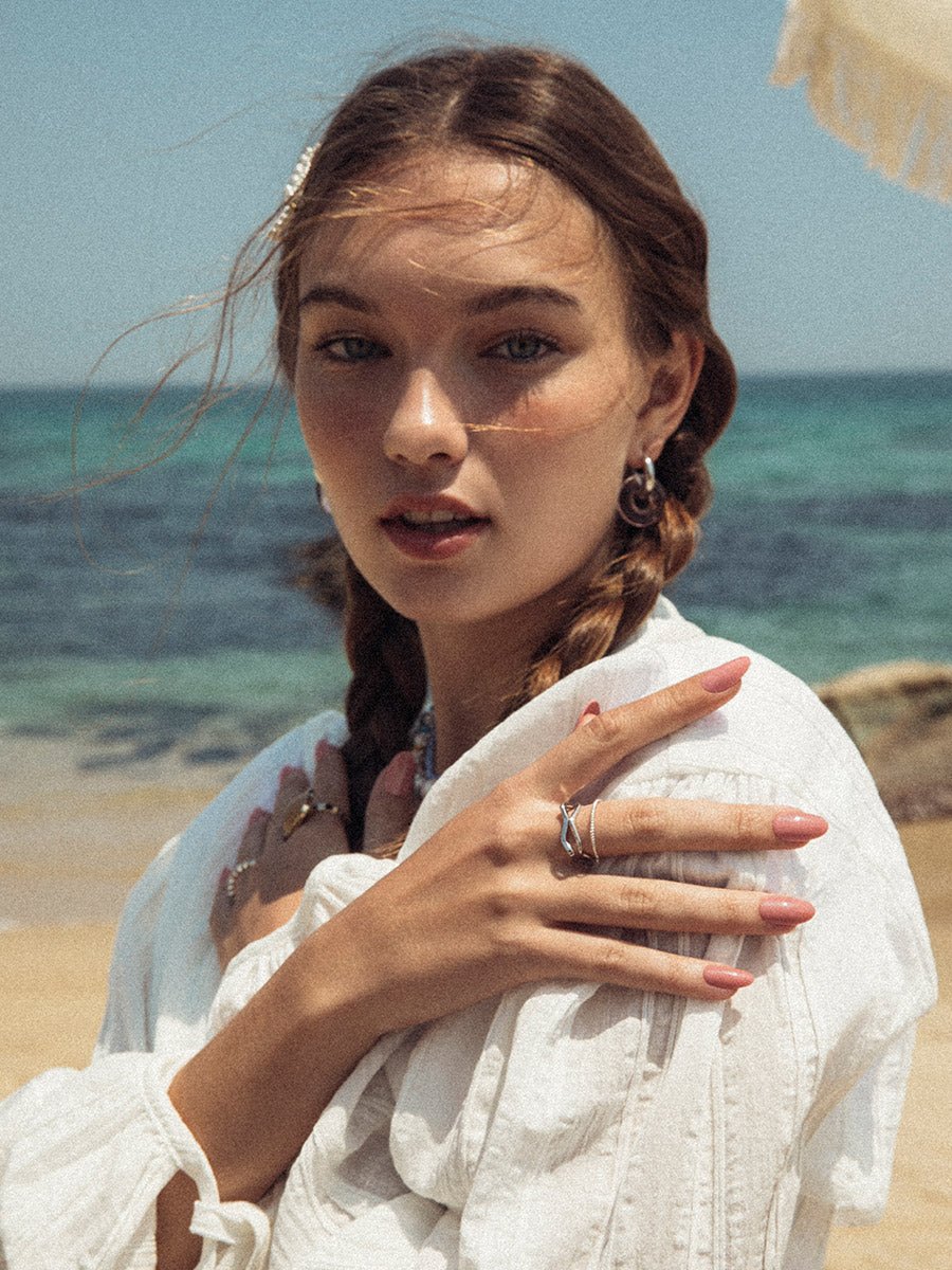 Rose Beige(ローズベージュ) - FINGER SUIT(フィンガースーツ)ネイルチップ