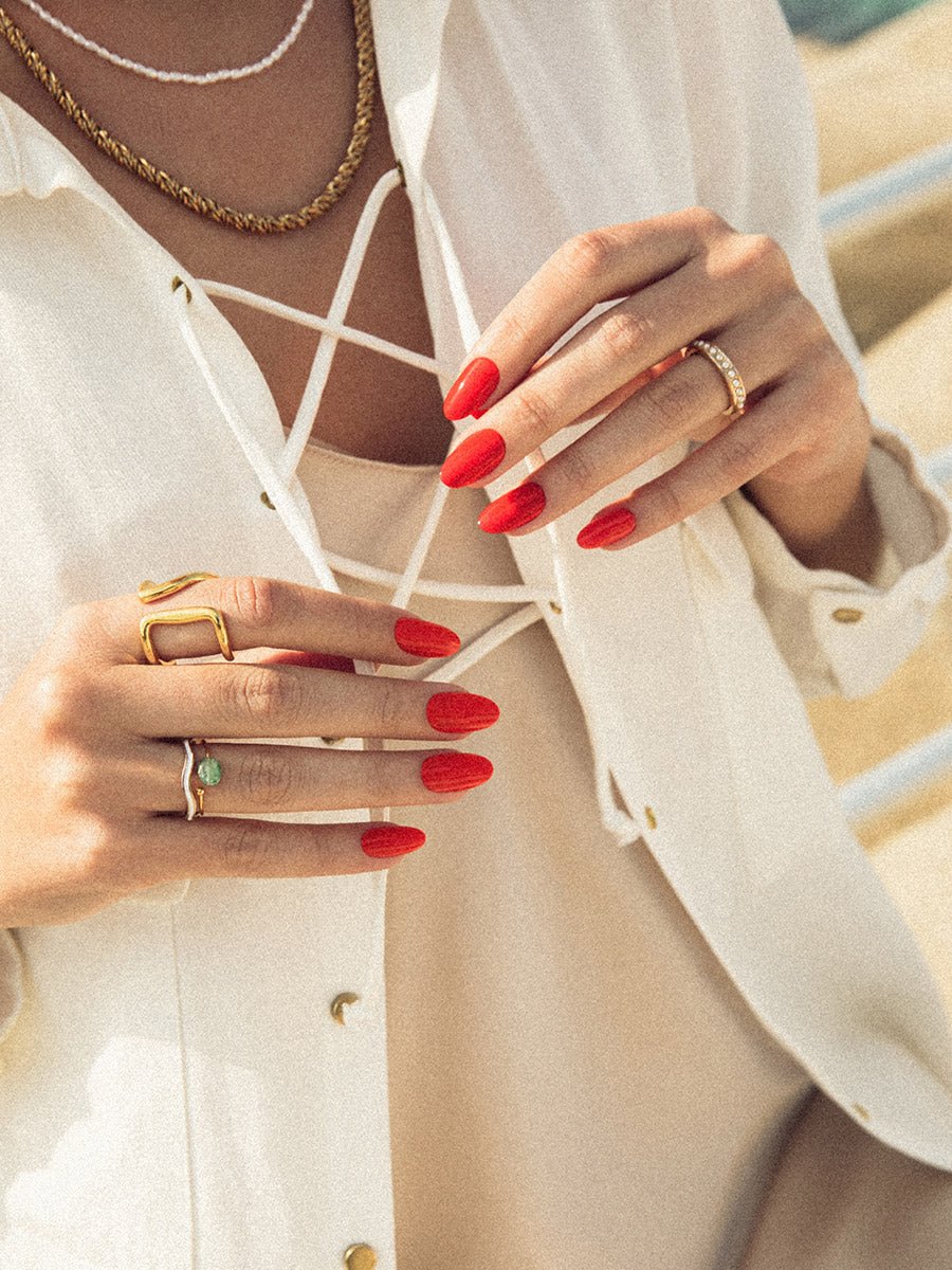 Apple Red(アップルレッド) - FINGER SUIT(フィンガースーツ)ネイルチップ