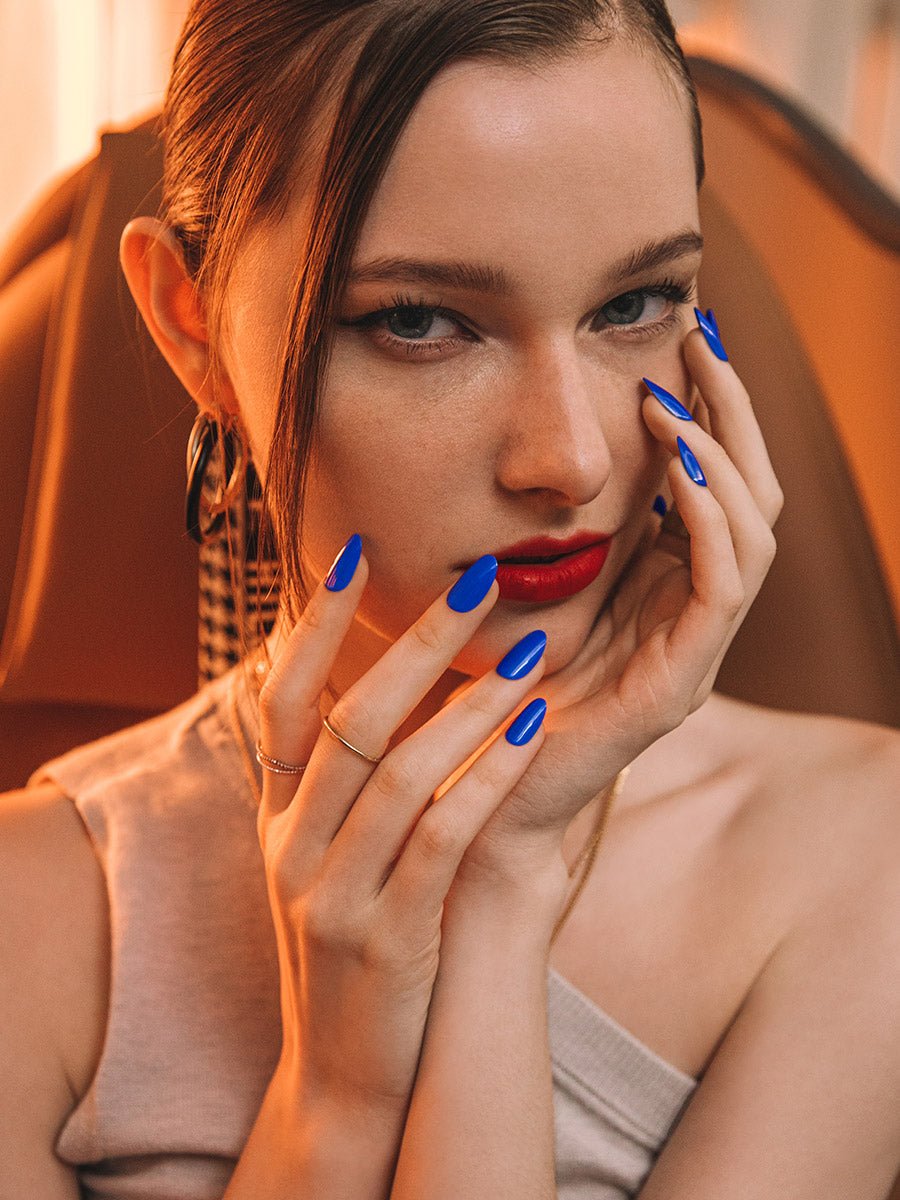 Perfect Blue (オーバル)(パーフェクトブルー(オーバル)) - FINGER SUIT(フィンガースーツ)ネイルチップ