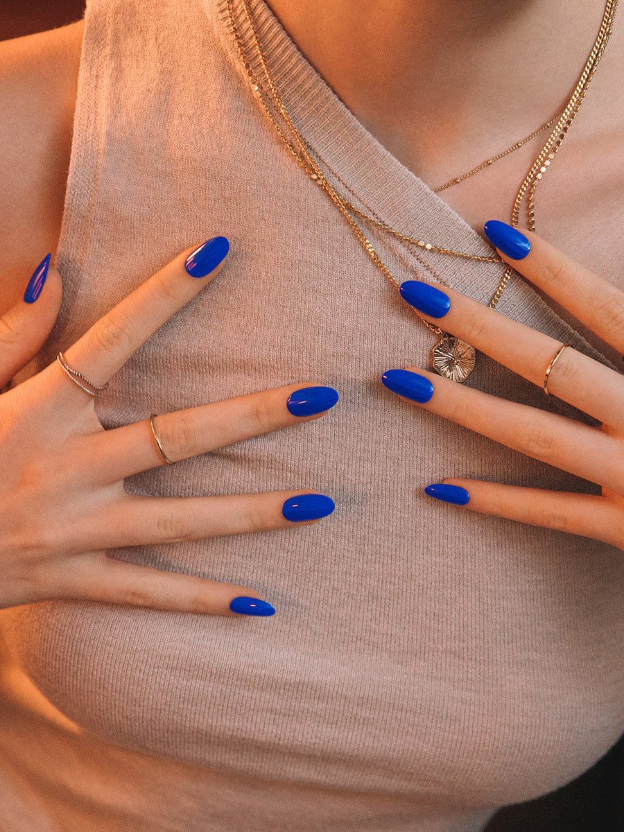 Perfect Blue (オーバル)(パーフェクトブルー(オーバル)) - FINGER SUIT(フィンガースーツ)ネイルチップ