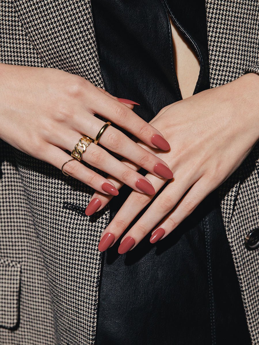 Brick Red(ブリックレッド) - FINGER SUIT(フィンガースーツ)ネイルチップ