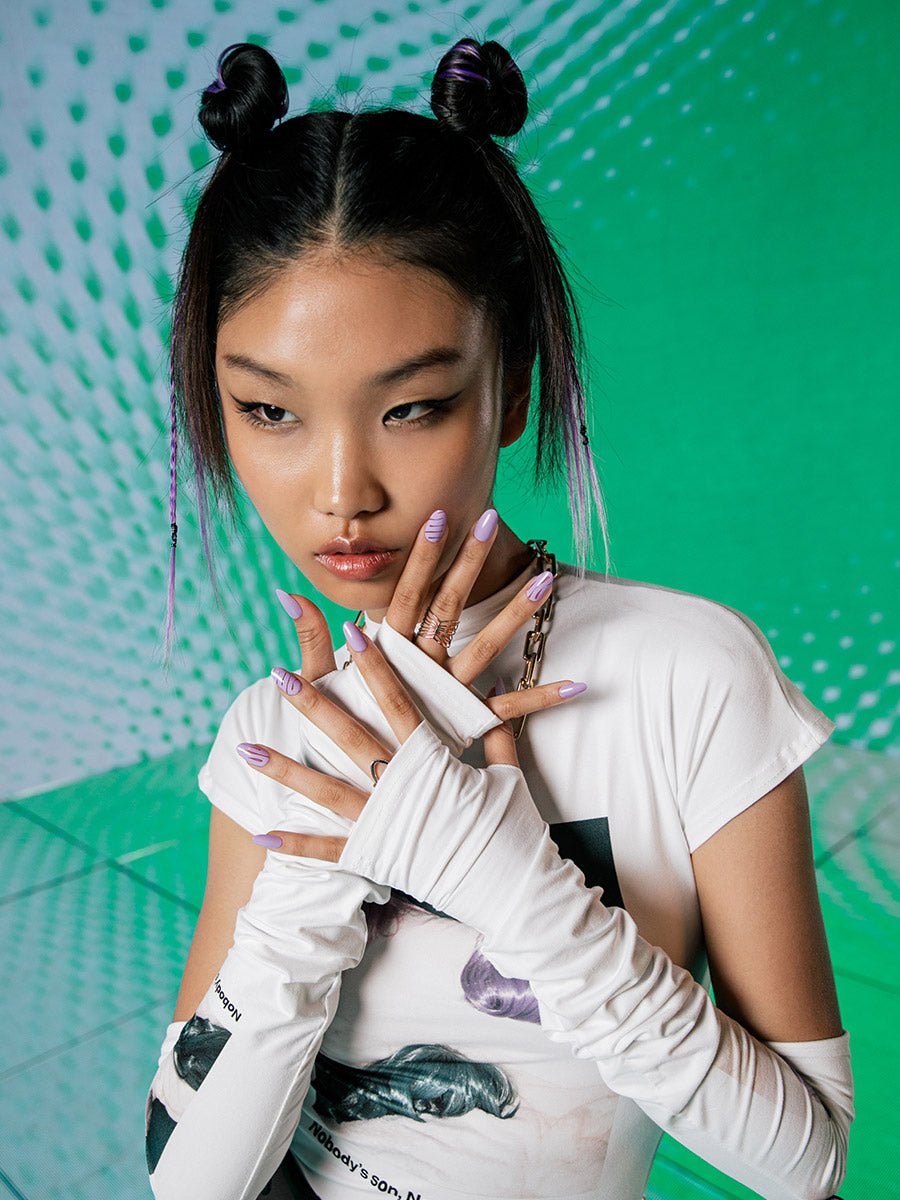 Purple Clay(パープルクレー) - FINGER SUIT(フィンガースーツ)ネイルチップ