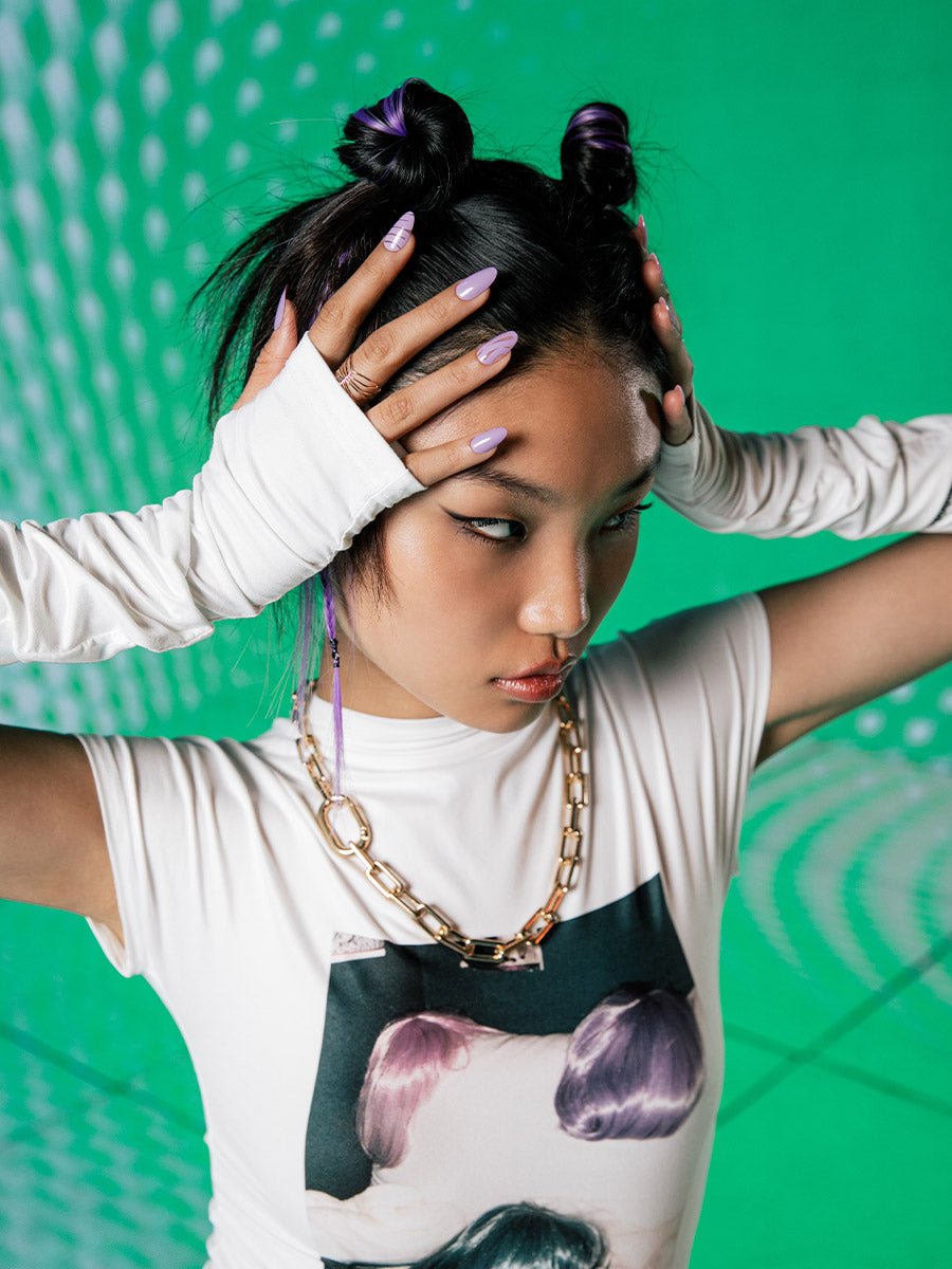 Purple Clay(パープルクレー) - FINGER SUIT(フィンガースーツ)ネイルチップ