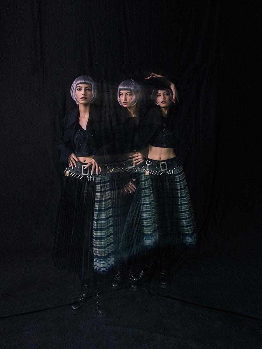 【OH MY GIRL ユア着用】Indigo Flow(インディゴフロー) - FINGER SUIT(フィンガースーツ)ネイルチップ