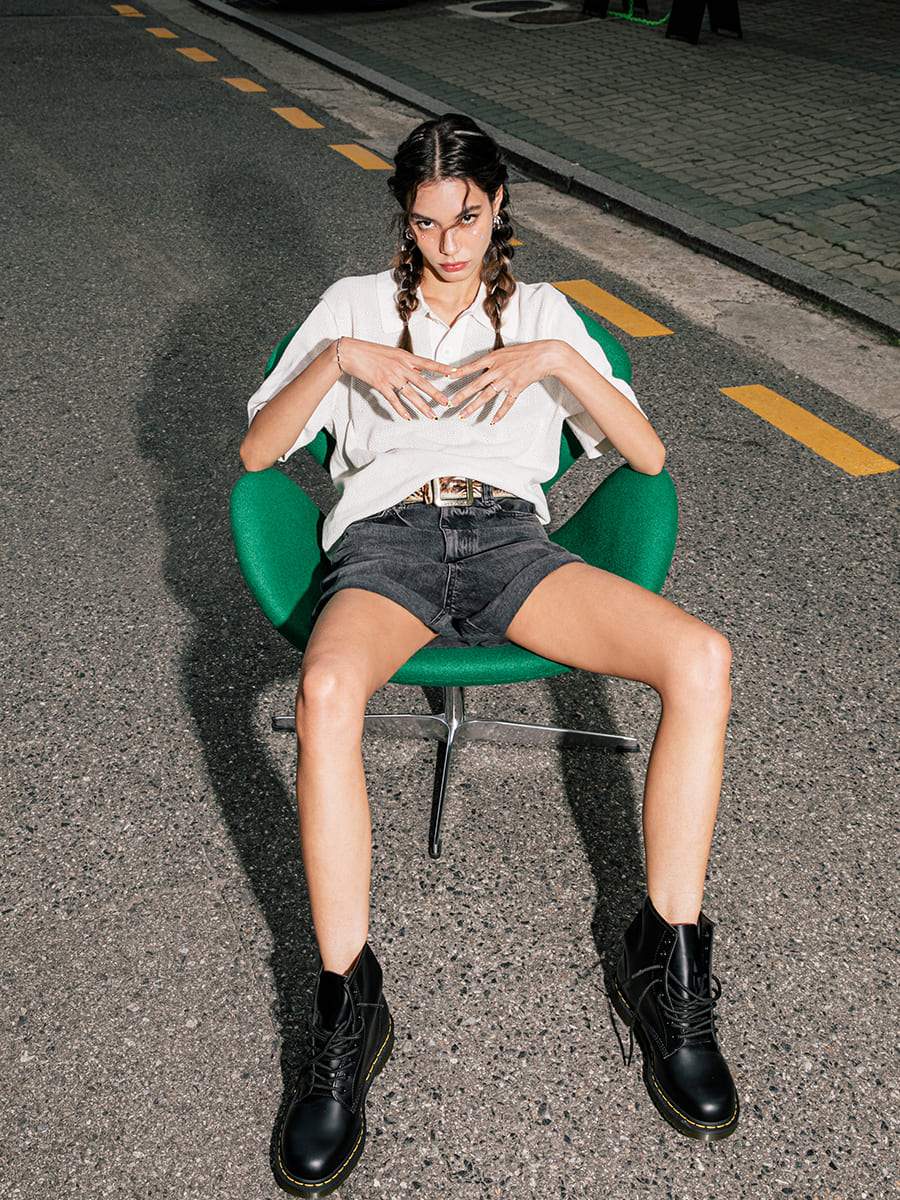 【Kep1er 着用】Flower French(フラワーフレンチ) - FINGER SUIT(フィンガースーツ)ネイルチップ