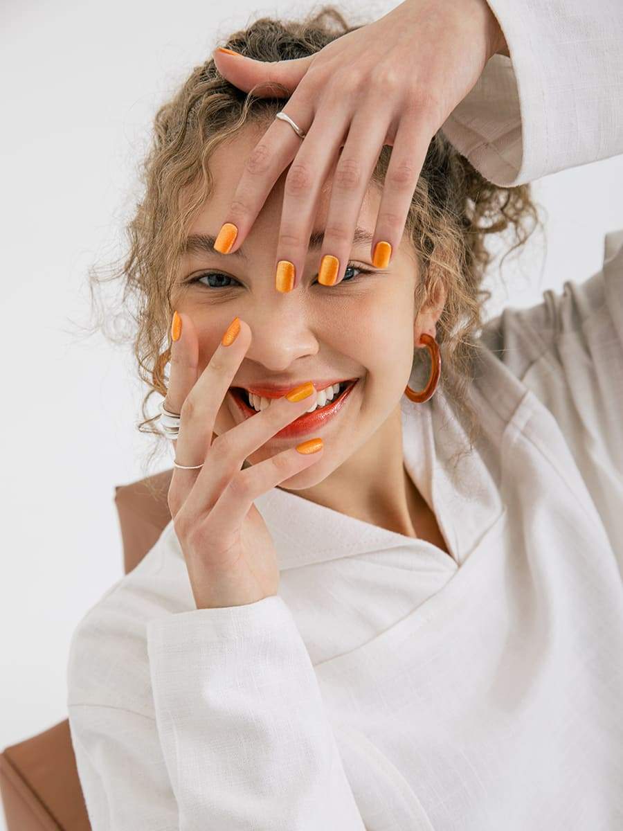 Orange Lollipop(オレンジロリポップ) - FINGER SUIT(フィンガースーツ)ネイルチップ