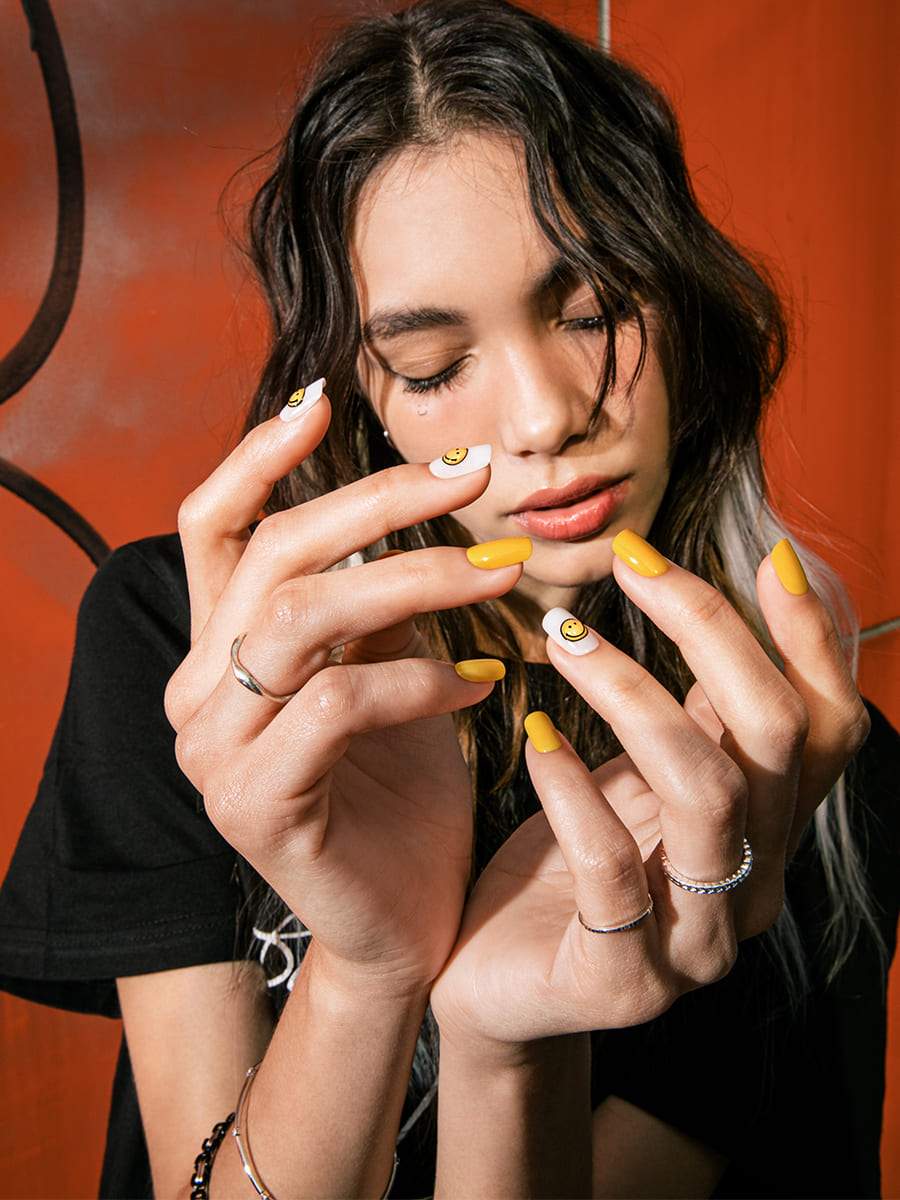 【Kep1er 着用】Positive Vibes(ポジティブバイブス) - FINGER SUIT(フィンガースーツ)ネイルチップ