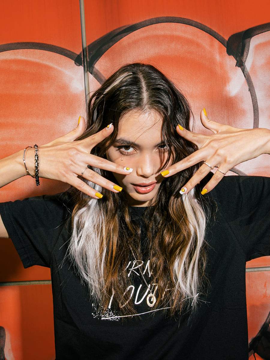 【Kep1er 着用】Positive Vibes(ポジティブバイブス) - FINGER SUIT(フィンガースーツ)ネイルチップ