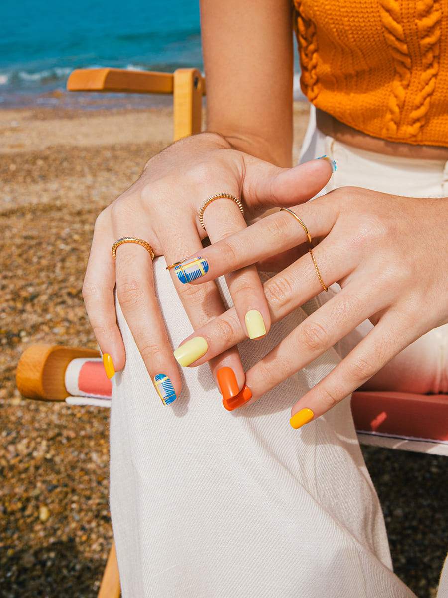 Summer Check(サマーチェック) - FINGER SUIT(フィンガースーツ)ネイルチップ