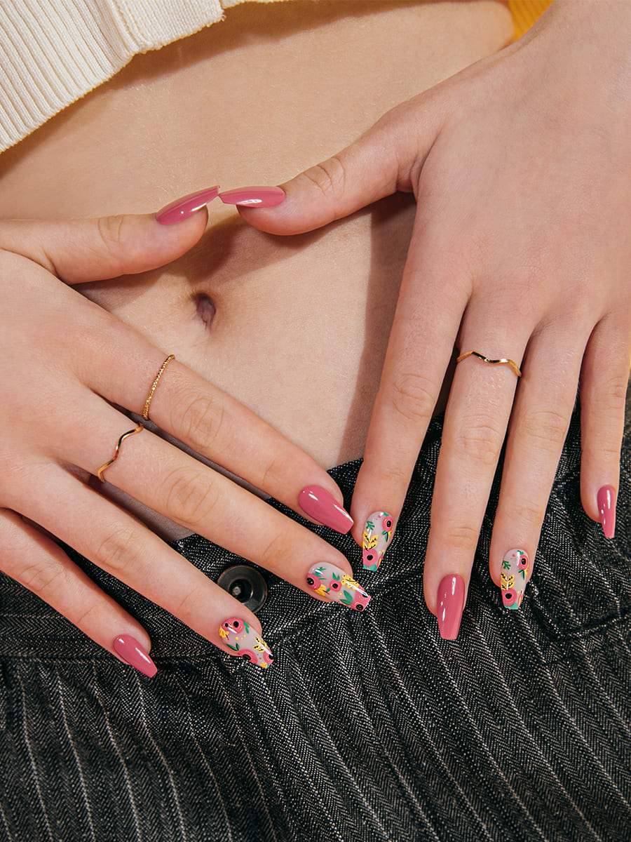 Tropical Flower(トロピカルフラワー) - FINGER SUIT(フィンガースーツ)ネイルチップ