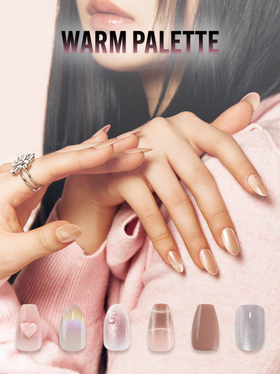 【福袋】WARM PALETTE ネイルチップセット (全6種)