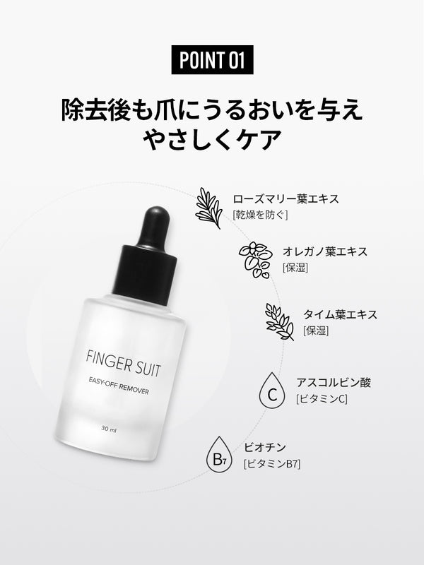 FINGER SUIT イージーオフリムーバーキット(ネイルチップ)