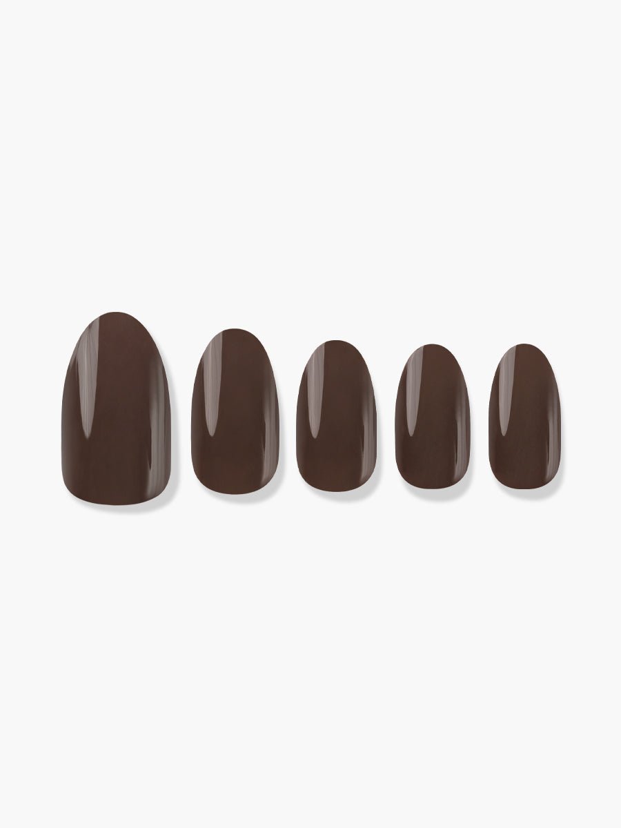 Chocolate Brown(チョコレートブラウン) - FINGER SUIT(フィンガースーツ)ネイルチップ