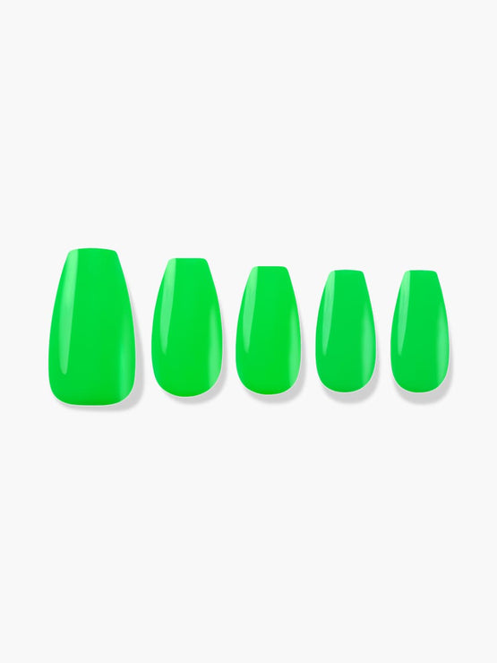 Neon Green(ネオングリーン) - FINGER SUIT(フィンガースーツ)ネイルチップ