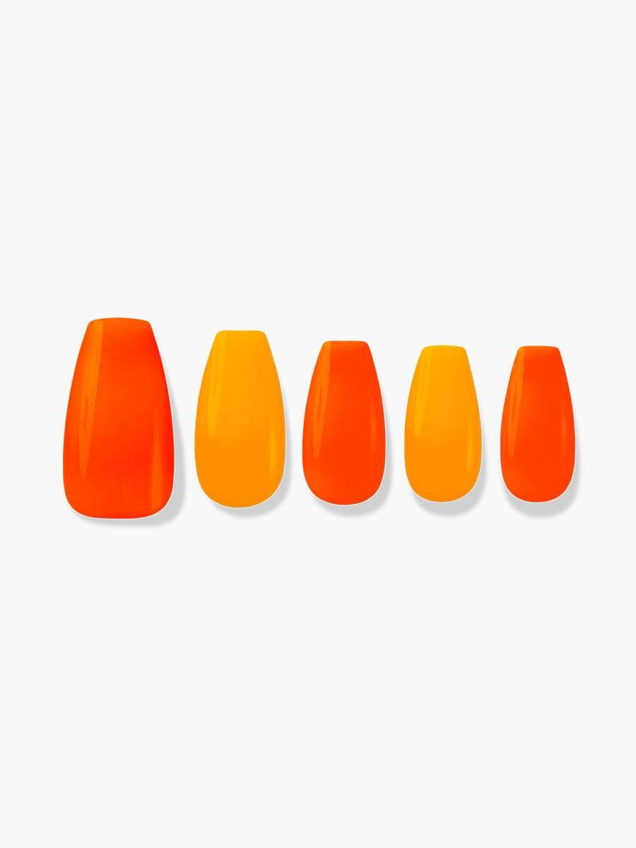 Neon Orange(ネオンオレンジ) - FINGER SUIT(フィンガースーツ)ネイルチップ