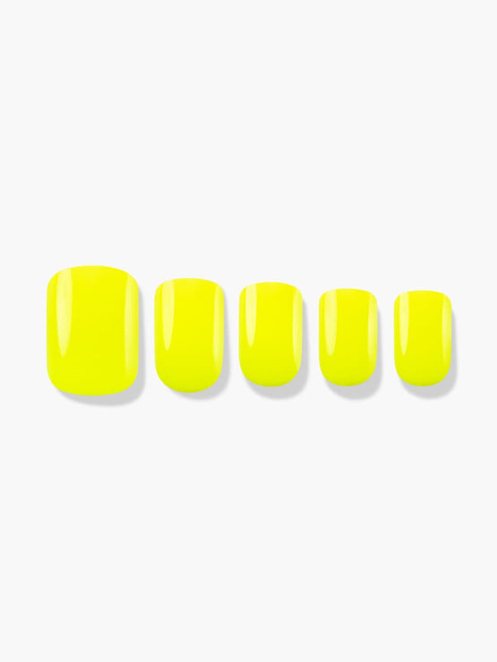 Neon Yellow(ネオンイエロー) - FINGER SUIT(フィンガースーツ)ネイルチップ